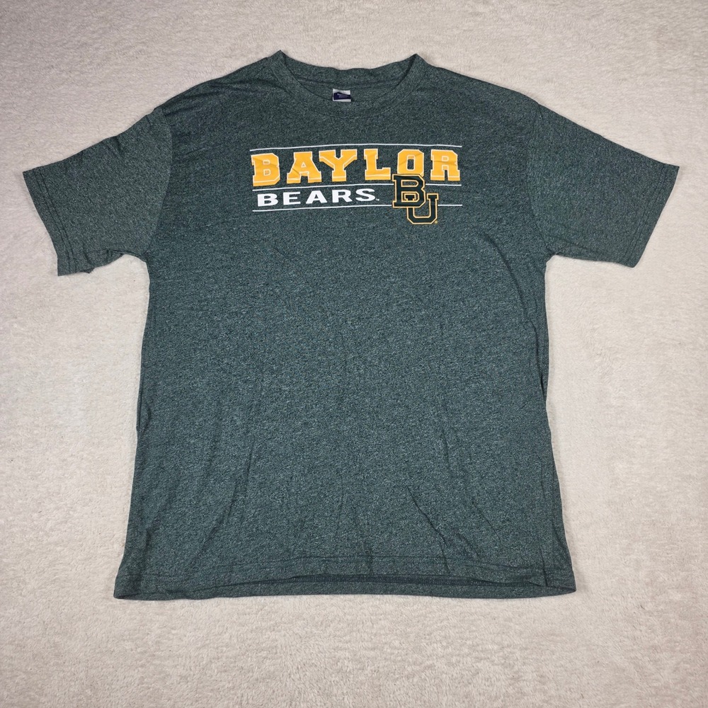 Bottom Drawers Baylor Bears T-Shirt Mens Large Green Excellent NCAA College Tee